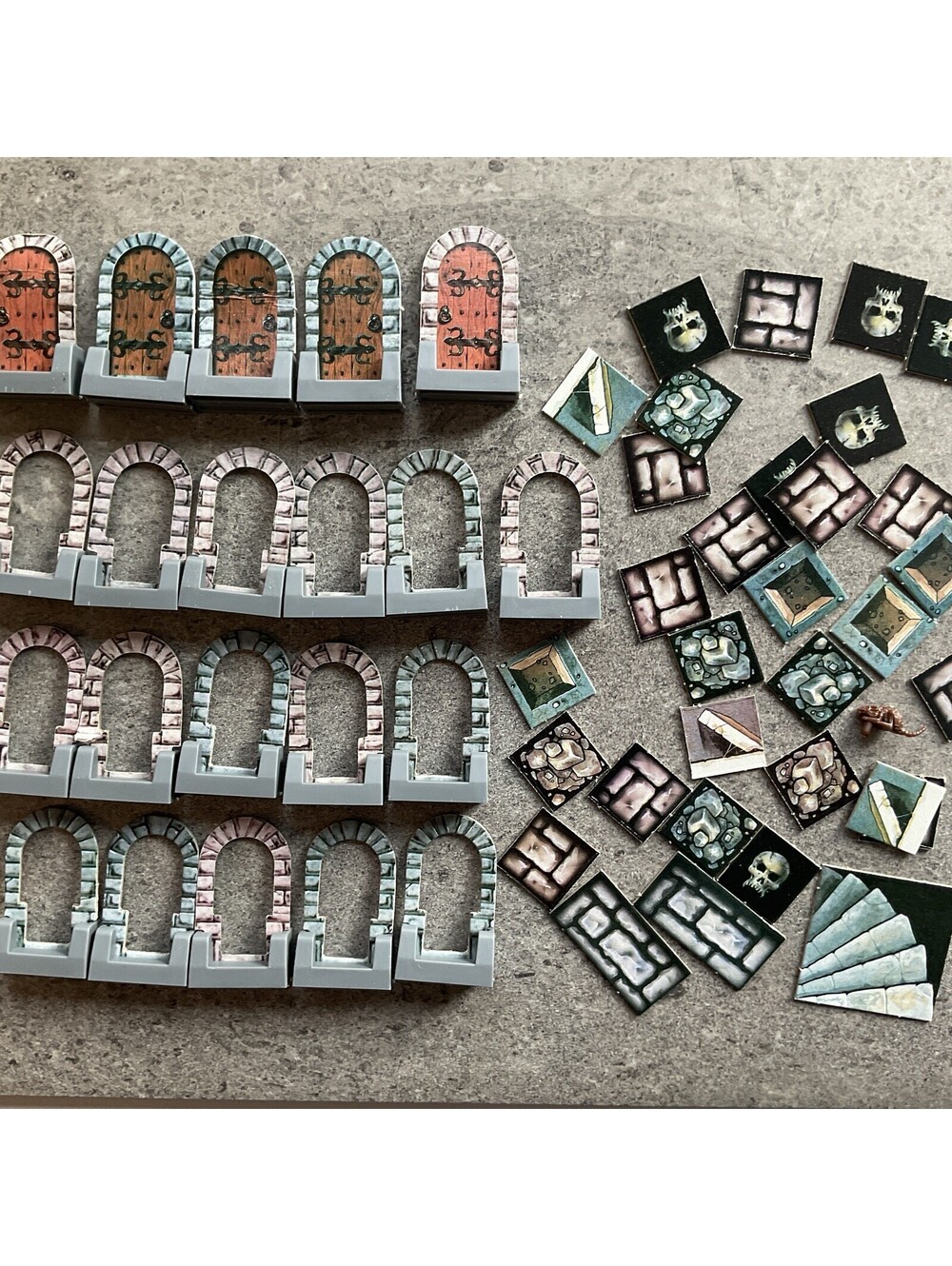 Vintage 1990 Heroquest Replacement 21 Doors Original Hero Quest And 32 Tiles